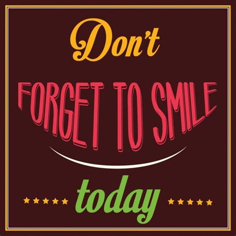 Free Vector Inspirational Quote Dont Forget To Smile Today