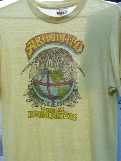 Armadillo World Headquarters T-shirt Austin Texas Yellow | Etsy