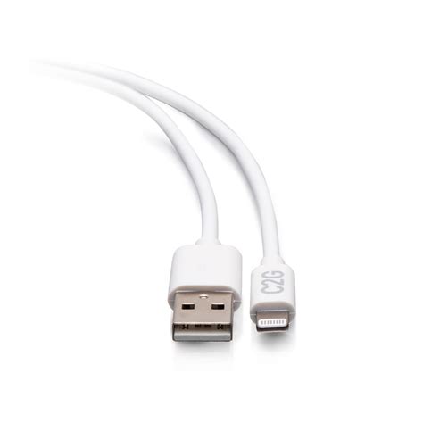 10ft 3m Usb A Male To Lightning Male Sync And Charging Cable White Usb For Mobile Devices