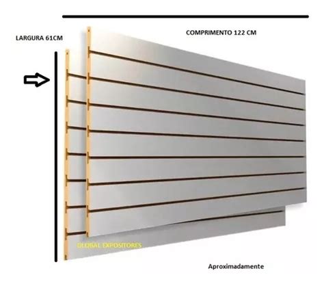 Kit 4 Painel Canaletado Mdf Parede Inteligente Branco Parcelamento