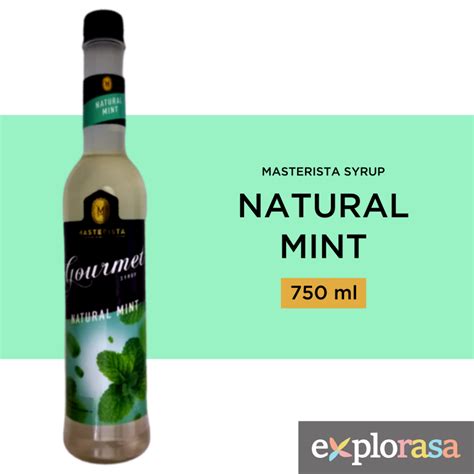 Jual Sirup Syrup Sirop Minuman Masterista Natural Mint 750 Ml