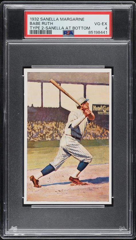 Sanella Margarine Type Babe Ruth PSA VGEX On Fanatics Collect