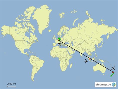 Stepmap Anreise Neuseeland Landkarte F R Neuseeland