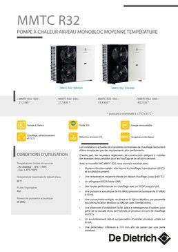 Telechargement documentation complémentaire Pompe à chaleur air eau