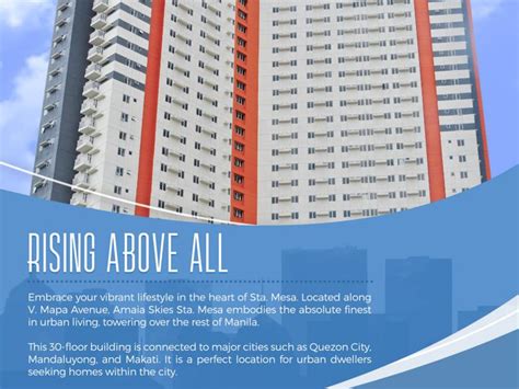 Pre selling Condo Unit in Amaia Skies Sta. Mesa Metro Manila [Condos 🏙️ ...