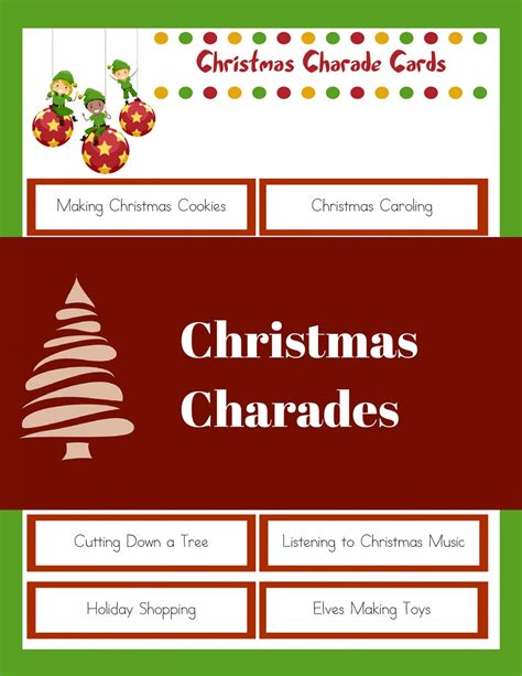 Christmas Charades - Family Christmas Party Game