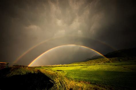 Download Rainbow During Storm Royalty Free Stock Photo and Image