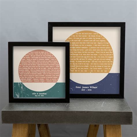 Custom Song Lyrics Wall Art, Song Lyrics Wall Decor,, 42% OFF