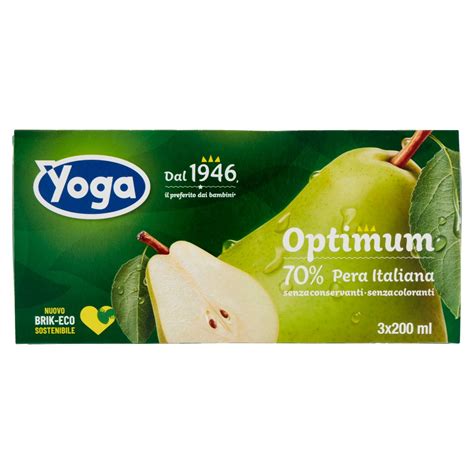 Yoga Optimum 70 Pera Italiana 3 X 200 Ml Everli