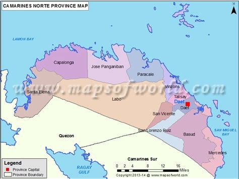 Camarines Norte Map Map Of Camarines Norte Province Philippines