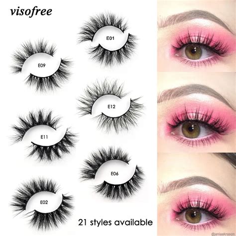 Visofree Mink Lashes 3D Mink Eyelashes 100% Cruelty free Lashes ...