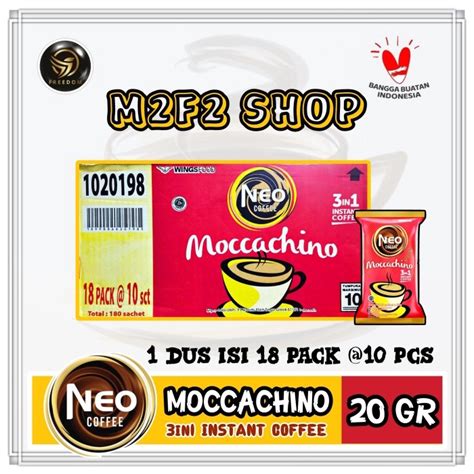 Jual Kopi Neo Coffee Moccachino 3in1 Sachet Pack MT 20 Gr Kemasan