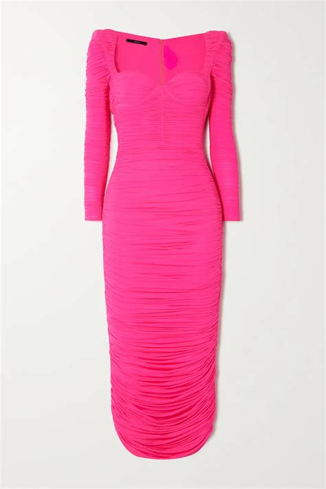 Alex Perry Stanton Pink Midi Dress Dresses 4 Hire