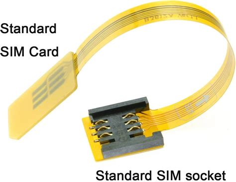 Fenggsm Cdma Standard Uim Sim Card Kit Male To Female Extension Soft Flat Fpc Cable Extender