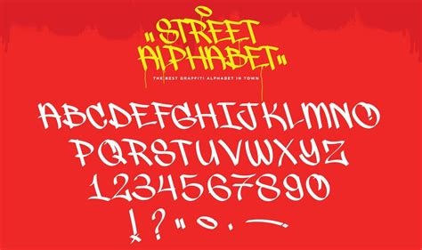 A set of Graffiti alphabet. Cool digital graffiti font. 16829881 Vector ...