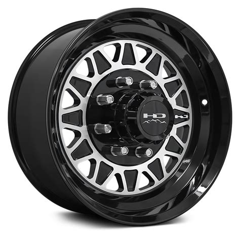 Hd Wheels® Hdt Forged Trailer Wheels Gloss Black With Machined Face