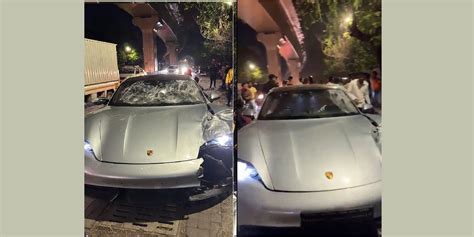 Porsche Taycan Accident Vedant Agarwal Pune Builder Vishal Agarwals