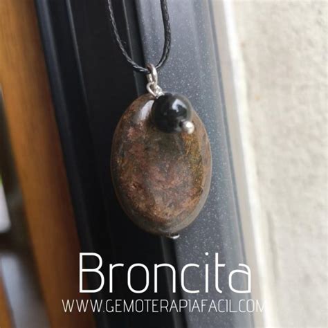 Colgante BRONCITA y TURMALINA Gemoterapia Fácil Tienda de minerales