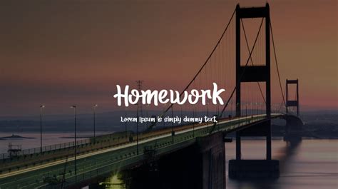 Homework Font : Download Free for Desktop & Webfont