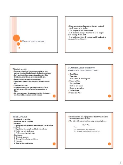 Pile Foundations | PDF | Deep Foundation | Foundation (Engineering)