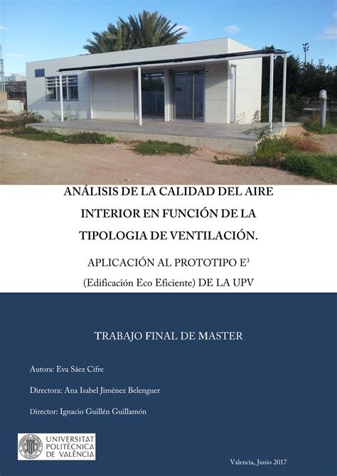 Analisis de la calidad del aire interior en función de la tipología de