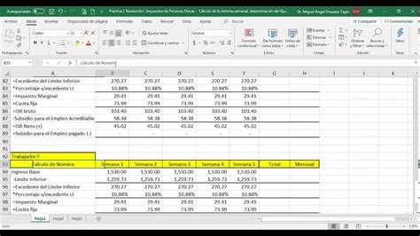 Cálculo De Isr Y Ajuste Del Subsidio Para El Empleo 2021 1 Youtube