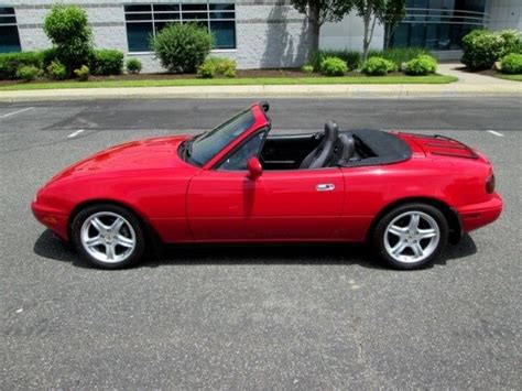 1990 Mazda Mx 5 Miata 5 Speed Manual Red 1 Owner Stunning Car Must See Rare Find For Sale