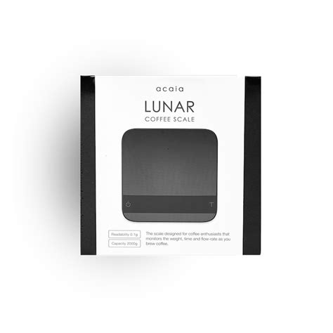 Acaia Lunar Scale Black Seven Fortunes Coffee Roasters