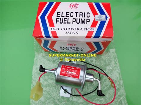 Jual ELECTRIC FUEL PUMP UNIVERSAL POMPA MINYAK BENSIN SOLAR HKT HEP