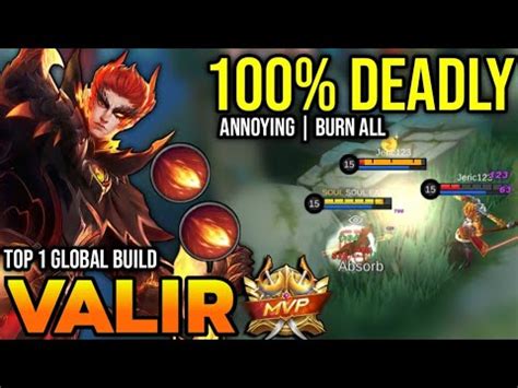 Valir Best Build Build Top Global Valir Gameplay Mobile