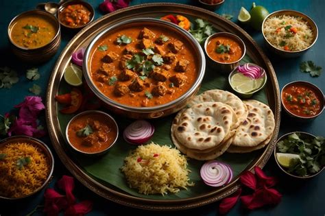 Premium Ai Image Indian Food Reimagined In A Captivating Circular