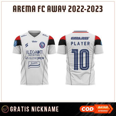 Jual Jersey Away Arema Premium Gratis Pasang Nama No Punggung