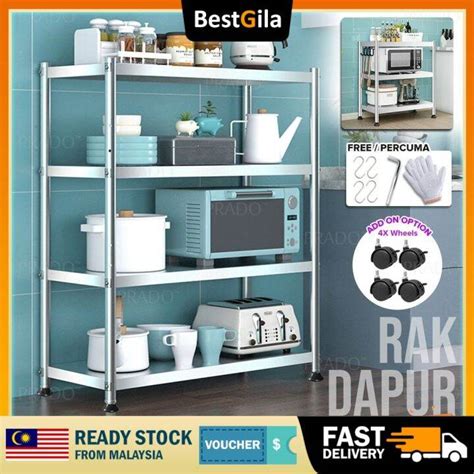 bestgila malaysia stainless steel heavy duty multilayer racks household