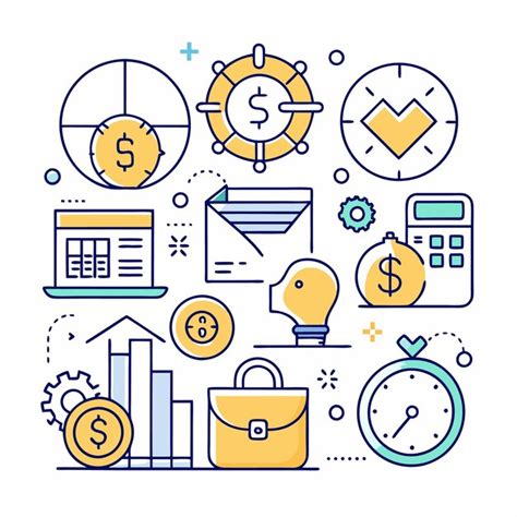 Business And Finance Icons Set Vector Illustration Premium Ai