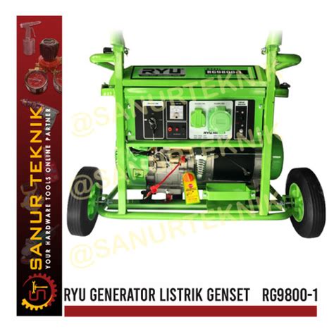 Jual Ryu Rg Rg Gasoline Generator Set Generator Listrik