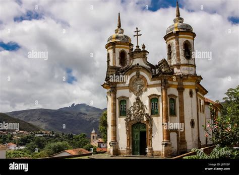 View Of Historic Baroque Church Igreja Sao Francisco De Assis Ouro