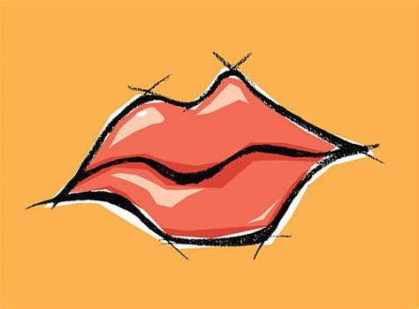 Drawing Of A Pursed Lips Illustrations, Royalty-Free Vector Graphics ...