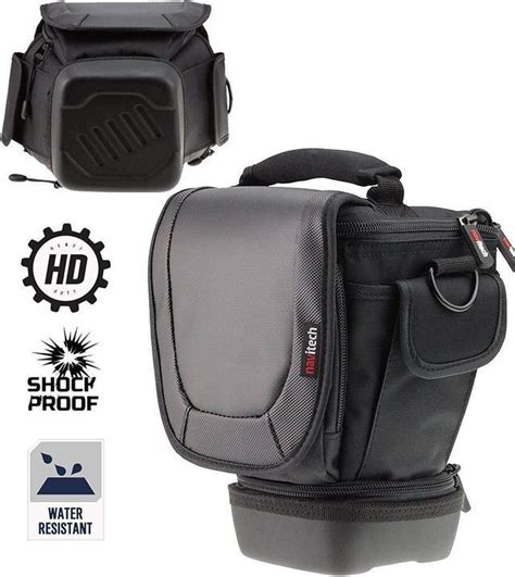 Electronics Navitech Black Rugged Camera And Lens Backpack Suitable For