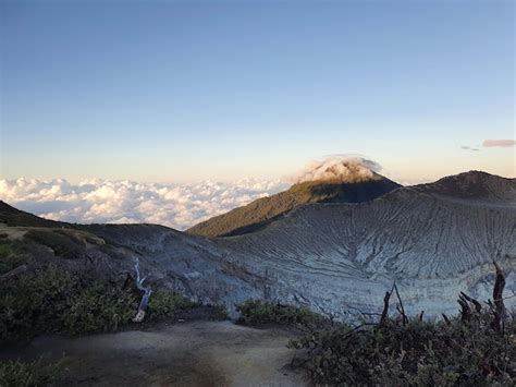 Premium Photo | The indonesian island of java volcano ijen