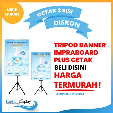 Jual Stand Banner Sisi Tripod Banner Plus Cetak Stiker Dan Impraboard