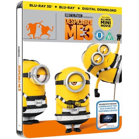 Despicable Me 3 3D Includes 2D Version Zavvi Exclusive Limited