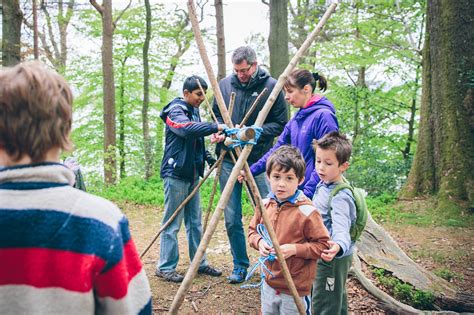 Building A Den In The Woods At Brockhole The Lake District Visitor