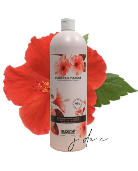 Shampooing Nutrition Intensive Hibiscus Rouge Douceur Nature Litre