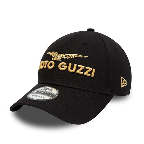 New Era Moto Guzzi Black 9forty Adjustable Cap Men From Excell Sports Uk