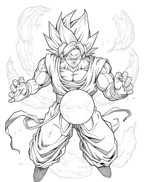 Premium AI Image | a drawing of a goku from dragon ball generative ai