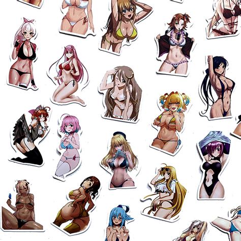 100Pcs Anime Sexy Mixed Beauty Hentai Waifu Graffiti Stickers DIY