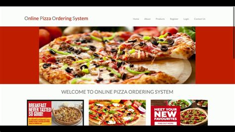 Python Django And Mysql Project On Online Pizza Ordering System Youtube