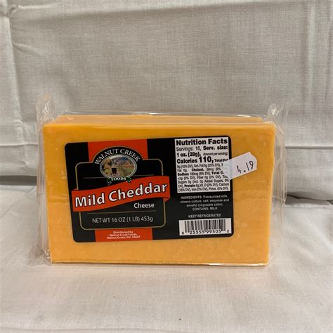 Mild Cheddar Cheese Block 1 Lb Dutch Country Farm Market Llc