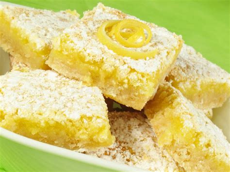 Heavenly Lemon Bars Stock Image Image Of Lemon Garnish 8303279