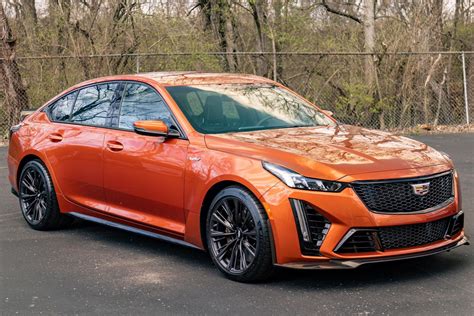 Blaze Orange 2022 Cadillac Ct5 V Blackwing Shines Bright With Just 30 Miles On The Clock